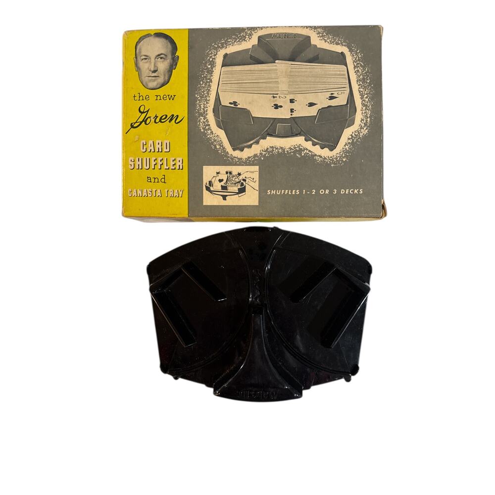 VTG The New Goren Card Shuffler and Canasta Tray